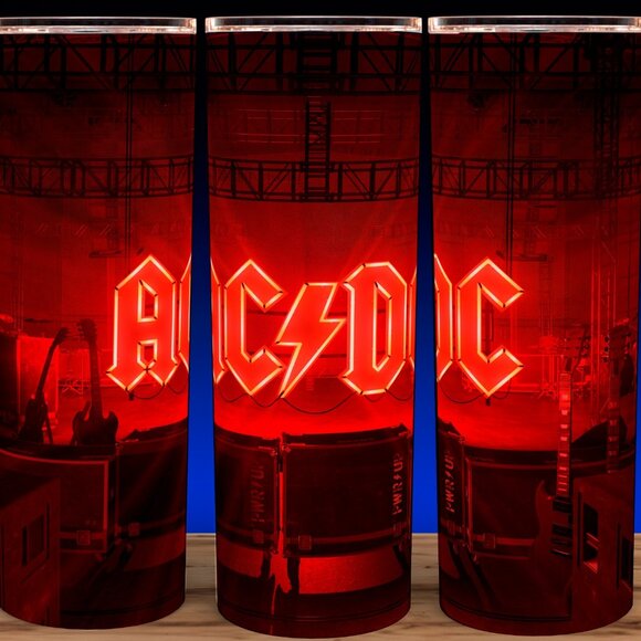 AC/DC Power Up Rock N Roll Music Cup Mug Tumbler 20oz - Picture 1 of 3